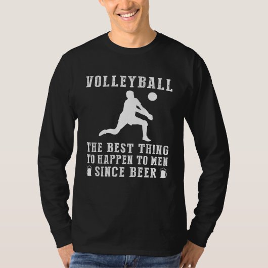 Spike en Sip: Volleybal - Beter dan bier en winst T-shirt (Voorkant)