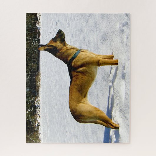 Spike in de sneeuw legpuzzel (Verticaal)