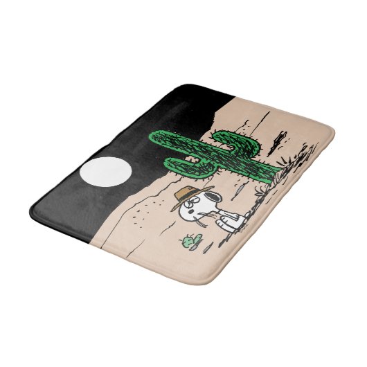 Spike in een Moonlit woestijn Badmat (Gekanteld)