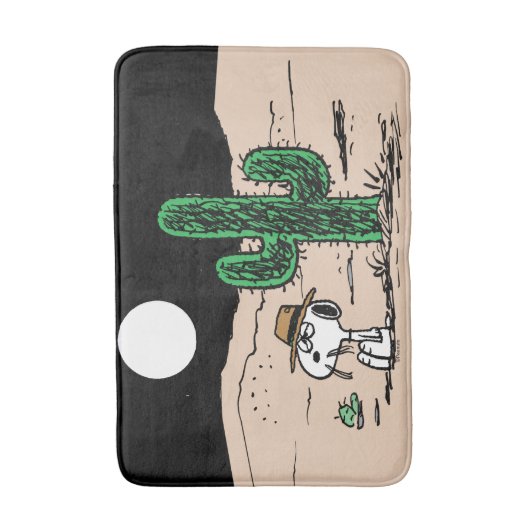 Spike in een Moonlit woestijn Badmat (Voorkant Verticaal)