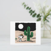 Spike in een Moonlit woestijn Briefkaart (Staand voorkant)