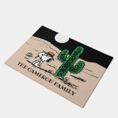 Spike in een Moonlit woestijn Deurmat (Schuin)