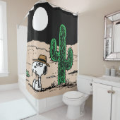 Spike in een Moonlit woestijn Douchegordijn (In situ)