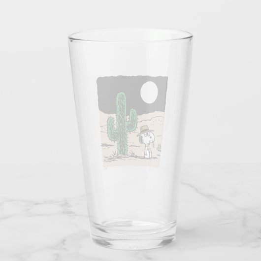 Spike in een Moonlit woestijn Glas (Achterkant)