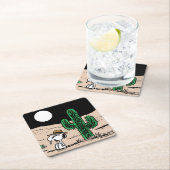 Spike in een Moonlit woestijn Kartonnen Onderzetters (Insitu)