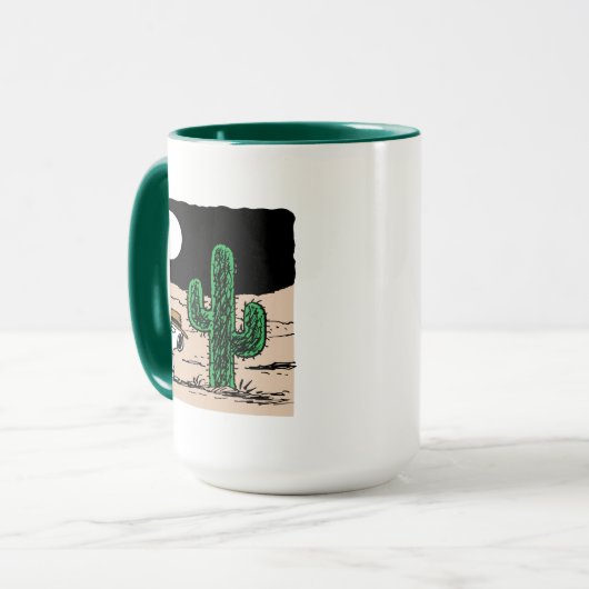 Spike in een Moonlit woestijn Mok (Voorkant links)