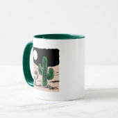 Spike in een Moonlit woestijn Mok (Voorkant links)