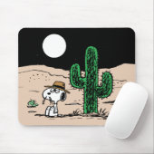 Spike in een Moonlit woestijn Muismat (Met muis)