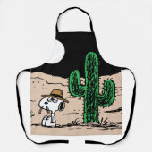 Spike in een Moonlit woestijn Schort (Voorkant)