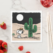 Spike in een Moonlit woestijn Servet (Insitu)