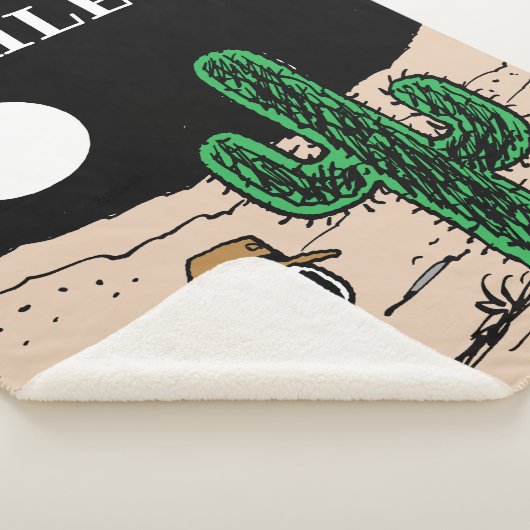 Spike in een Moonlit woestijn Sherpa Deken (3/4)