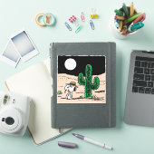 Spike in een Moonlit woestijn Sticker (iPad Cover)