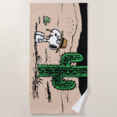 Spike in een Moonlit woestijn Strandlaken (Voorkant)