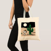 Spike in een Moonlit woestijn Tote Bag (Voorkant (product))
