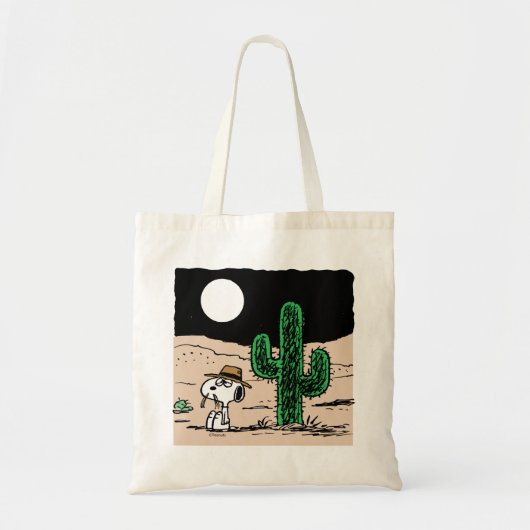 Spike in een Moonlit woestijn Tote Bag (Voorkant)