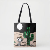 Spike in een Moonlit woestijn Tote Bag (Voorkant)