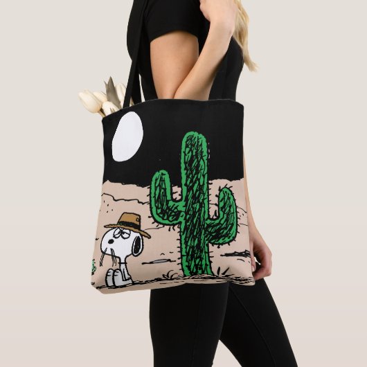 Spike in een Moonlit woestijn Tote Bag (Dichtbij)