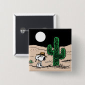 Spike in een Moonlit woestijn Vierkante Button 5,1 Cm (Voorkant /achterkant)