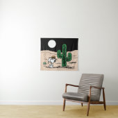 Spike in een Moonlit woestijn Wandkleed (In Situ (horizontaal))