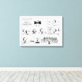 Spike is dirigent van het orkest canvas afdruk (Insitu (Houten vloer))