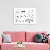 Spike is dirigent van het orkest canvas afdruk (Insitu (Woonkamer))