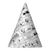 Spike is dirigent van het orkest feesthoedjes (Links)