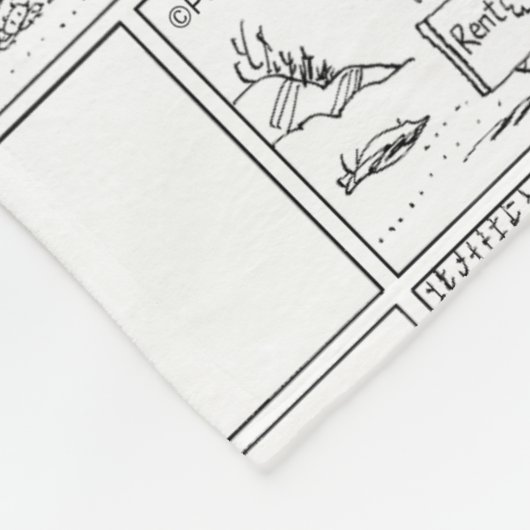 Spike is dirigent van het orkest fleece deken (Hoek)