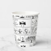 Spike is dirigent van het orkest papieren bekers (Links)