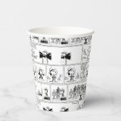 Spike is dirigent van het orkest papieren bekers (Rechts)