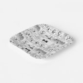 Spike is dirigent van het orkest papieren bordje (Gebogen)