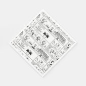 Spike is dirigent van het orkest servet (Hoek)