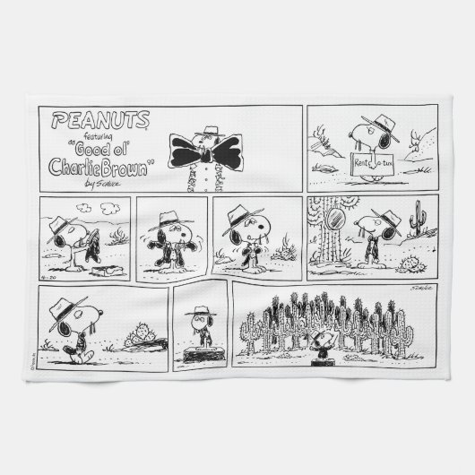 Spike is dirigent van het orkest theedoek (Horizontaal)