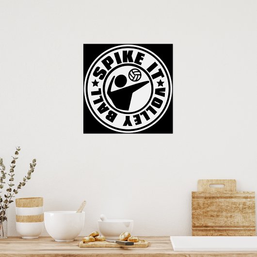 Spike_it_Volleyball Poster (Keuken)