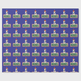 Spike "Merry Woofmass" gift wrap Cadeaupapier