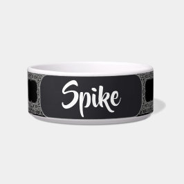 "SPIKE" PERSOONLIJKE 25 OZ. KERAMISCHE HUISDIERENK VOERBAKJE