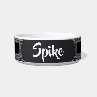 "SPIKE" PERSOONLIJKE 25 OZ. KERAMISCHE HUISDIERENK VOERBAKJE
