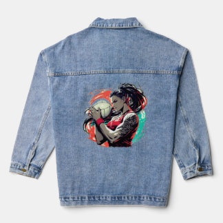 Spike, schop, zwaai! Volleybal, Voetbal & Softbal Denim Jacket