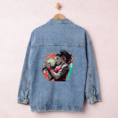 Spike, schop, zwaai! Volleybal, Voetbal & Softbal Denim Jacket (Hangar)