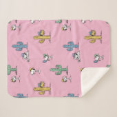 Spike Sugar Pop Pattern Sherpa Deken (Voorkant (horizontaal))