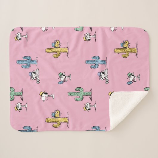 Spike Sugar Pop Pattern Sherpa Deken (Voorkant (horizontaal))