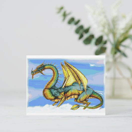 Spike the Cloud Walker Briefkaart (Staand voorkant)