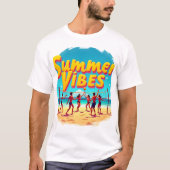Spike the Sun: Summer Vibes Unleashed T-shirt (Voorkant)