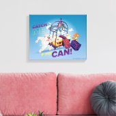 Spike, Tom en Jerry, pak me als je kunt Canvas Afdruk (Insitu (Woonkamer))