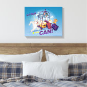 Spike, Tom en Jerry, pak me als je kunt Canvas Afdruk (Insitu (Slaapkamer))