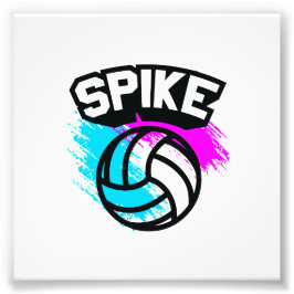 Spike Volleyball Foto Afdruk