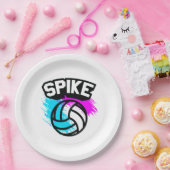 Spike Volleyball Papieren Bordje (Feest)