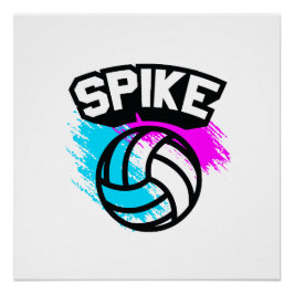 Spike Volleyball Perfect Poster