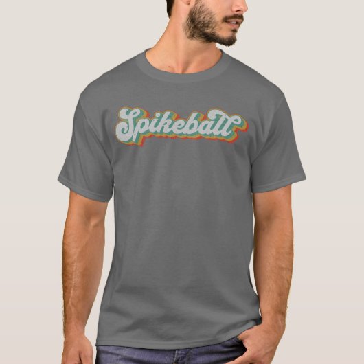 Spikeball Retro  Stijl T-shirt (Voorkant)
