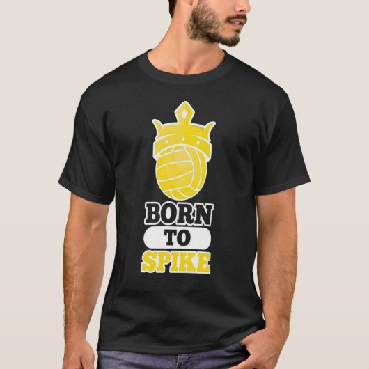 Spikeball Shirt geboren op Spekgrafisch Volleybal (Voorkant)