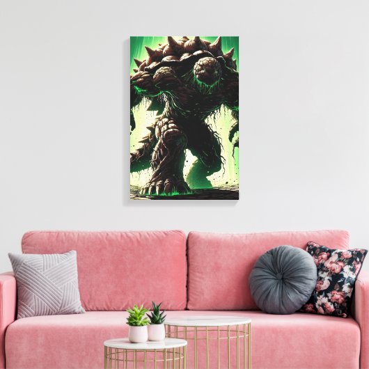 spiked abyssal beast canvas afdruk (Insitu (Woonkamer))